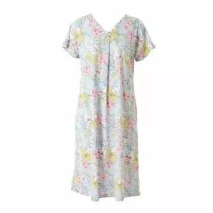 이월상품 폴리스판 하와이언 꽃나염 원피스잠옷 (VEV3924L)