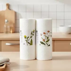 먼지없는 일회용 대나무 행주 60매 2롤