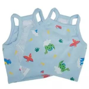 [반려] 강아지여름옷 공룡 나시 1P 블루 귀여운 애견 티셔츠