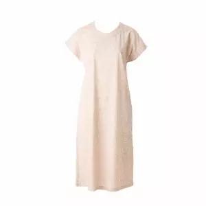 이월상품 나일론 스판 화이트꽃 나염 홈웨어 원피스 (VEV3942L)