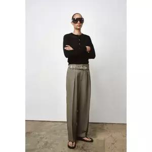 [ZARA] 자라 피셔맨 니트 스웨터 - 블랙 3608309