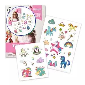 쌍문상회 러블리 유니콘 어린이 타투 스티커 키즈 파티용