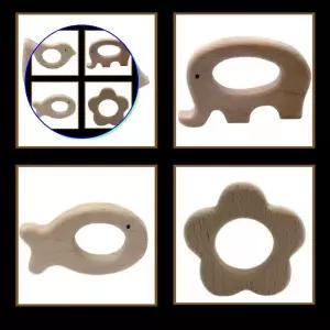 쌍문상회 감성적인 레진아트 우드비즈 나무꽃물고기 장식 악세사리