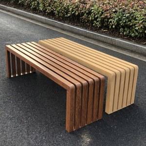 의자 원목 공원 카페 스텐 쇼핑몰 학교 두께 대기의자 2인용 테이블 나무벤치 대기
