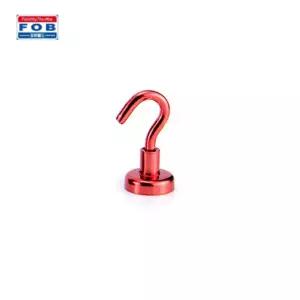 포비 칼라 고리자석 후크 네오디움 소형 빨강 벌크형