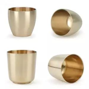 [하프클럽/브이와이]유기컵 물잔 물컵 방짜 유기 3호 4호