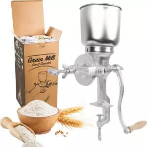 핸드헬드 언 곡물 밀 - 수동 푸드 그라인더 핸드 크랙 옥수수 크랭크 귀리 커피 너트 몰트 운영