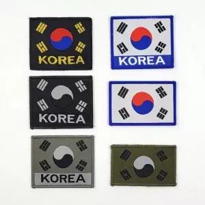 자수 태극기 와펜 국기 땀받이