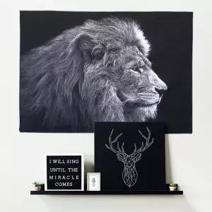 포스터 대형 패브릭 M 사자