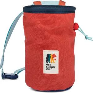 Oso Supply Co - 왁스 캔버스 초크 백 볼더링 암벽 등반 헬스장 역도용 지퍼 포켓 및 메쉬 파우치 방수