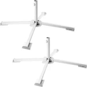 무클레이 2 PCS 휴대용 접이식 비치 스탠드 조절 가능한 야외 선쉐이드 앵커 홀더 녹슬지 않은 파티오 우산