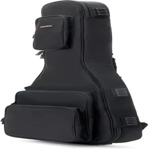 프로텍 레스 폴/SG 스타일 기타 골드 시리즈 긱백 백팩 스트랩 넥 지지대 수납 포켓 모델 CF230