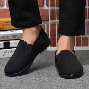 남성 슬립온 로퍼 기모 쫄보화