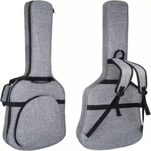 뮤즈노트 47인치 베이스 기타 가방 0.35인치 패딩 케이스 일렉트릭 넥 스트랩과 포켓이 있는 긱 백팩