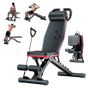또한 GO 조절식 웨이트 벤치, 다리 확장 및 연장 헤드레스트가 있는 운동 접이식 경사 하강 벤치 프레스, 로만 의자, 홈 헬스장용 전신 근력 장비
