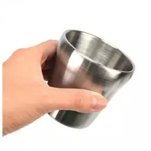 [하프클럽/브이와이]무광 식당물컵 스텐 물컵 라인 스테인레스컵