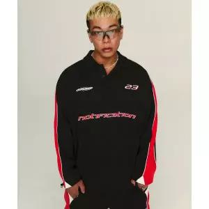 머슬 암드 MUSCLE ARMED ARMED 23 카라 맨투맨 블랙레드 MSFMPOL02-BD 422452