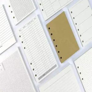 BS 6공다이어리 리필속지 A5 A6 내지노트 12종류선택가능