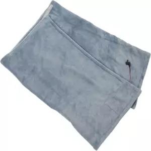 USB 가열 담요 빠르게 가열식 스패들 기계 세척 가능 휴대용 소프트 카 캠핑 홈 랩 (그레이 블루)