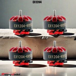 HAPPYMODEL EX1204 1204 5000KV 6500KV 모터 브러시리스 FPV 프로펠러 호환 인치 DRONE 4S 이쑤시개 HOOP RACING CI RC