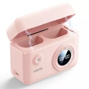 llano LP-E6NH LP-E6P 카메라 배터리 18W 고속 듀얼 USB C 충전기 캐논 EOS R5 R6 Mark II 5D 6D 7D III IV