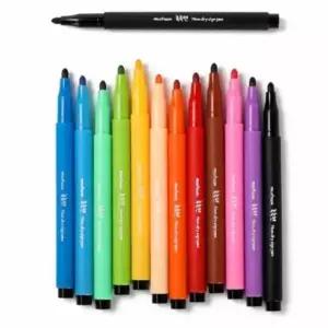 [문구] 12색 컬러링펜 필기구 다양한 색상 싸인펜 학습용 문구