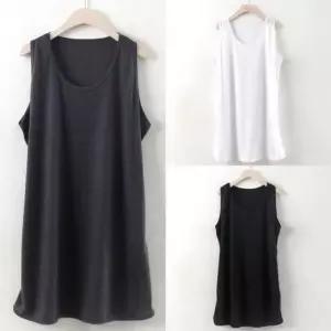 위쉬몰 빅사이즈 WW 데일리롱나시 0013RH210 오버핏 빅사이즈 위쉬몰 미시옷