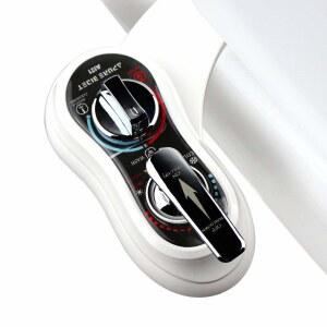 APure Bidet A121 - 변기용 온수 및 냉수 비데 부착 듀얼 노즐 후면 여성용 세척 자동 조절 수압 조절식 비전기 변기