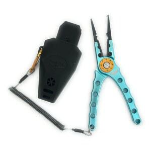 낚싯대 및 홀스터 케이스, 내식성, 후크 제거기, 크림퍼, 항공기 알루미늄, 8인치 바늘 코, 스테인리스 스틸 라인 커터, 브레이드 블루, 보트 트릭스 브랜드