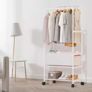 [생활] 수납 더블 행거 다용도 옷정리 가방 보관함 정리대