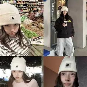 니트 패피 스키 아웃도어 비니 털모자 스포츠 방한모커플 DL5