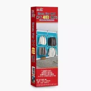 [라일리생활건강] Rly 4단 행거 일반형 25mm 기둥옷걸이 세탁소행거