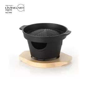 bns 리빙아트 불판 무쇠 미니화로 17cm