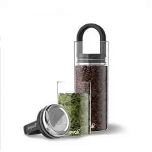 [유토피아]원두 300G보관 PREPARA 진공밀폐용기 미디엄사이즈 밀폐용기 보관용기 소분용기 반찬통 보관함