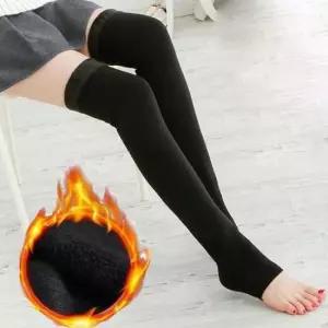 융털오버니삭스 내복 대신 기모 하이 반스타킹 오버 니삭스 고리형