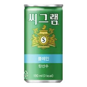 씨그램 플레인 190ml 30캔 탕비실 가성비 간식
