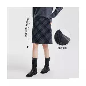 여성 데일룩 스커트 미니 빈티지 체크 A라인 DAOL4