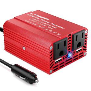 150W 파워 인버터, LVYUAN 인버터 12V DC ~ 110V AC 차량 플러그인 어댑터 콘센트 듀얼 6.2A 충전 USB 컨버터 휴대폰, 노트북, 로드 트립 충전기