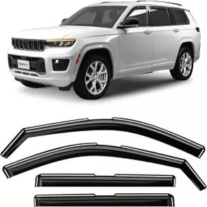 클라이밍 아트 인채널 지프 그랜드 체로키 L 2021-2026 오리지널 윈도우 디플렉터 통풍구 바이저 4개. -