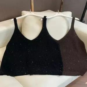 빅사이즈 니트 체형커버 반짝이 루즈핏 브이넥