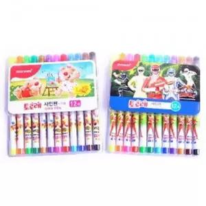 사인펜 12색 그림 색칠 미술 낙서 채색 그림 도구 사인펜 그림도구