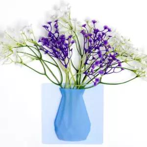 꽃화병 인테리어오브제 부착형 실리콘 화병