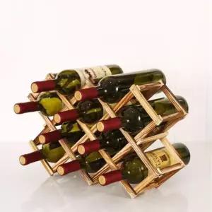 와인진열장 감성 주방 수납 와인 거치대 진열 원목 와인렉 10구