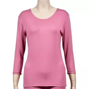 사계절 천연 자연섬유 베이직 여성 8부 내의 상의