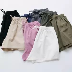 [모두쇼핑]8컬러 데일리 린넨 밴딩 여성 반바지 린넨반바지 밴딩바지 여성반바지 마반바지