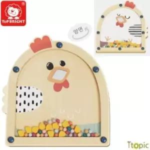 암탉모이주기 꼬꼬댁 양면보드 완구 매트 그림판 출산 미술놀이 랍코저