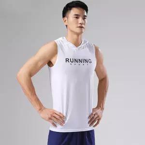 남자 데일리 편한 스포츠 헬스 런닝 아이스 후드 나시