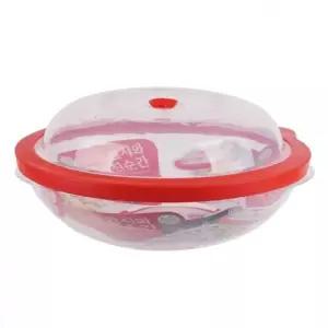 원형 렌지용기-2800mL 돔방식 이중사출 밀폐용기