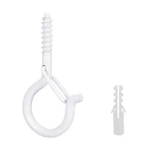 [모두쇼핑]천장 벽 후크 버클 고리 스크류 나사 못 10P DD-11576 천장후크 천장고리 고리나사 천정후크 후