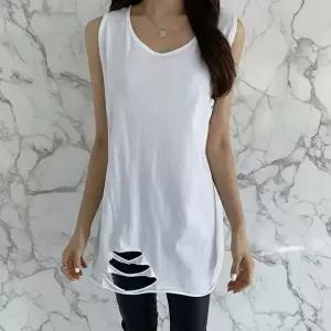 [신상오픈런]|KHTA234|여성 여름 쿨 면 레이어드 긴 나시